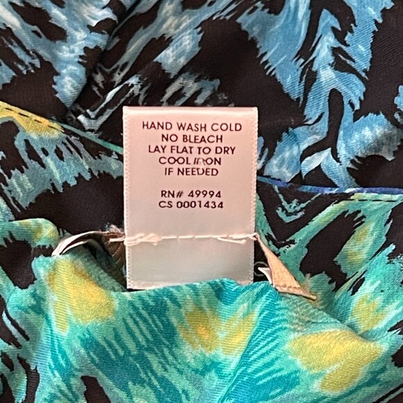 Draper's & Damon's Petites Dress 8P Bead Trim Sleeveless Maxi V Neck - Picture 9 of 9